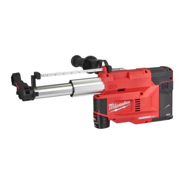 Milwaukee M12 UDEL-201B Støvsuger med 2,0Ah batteri og lader