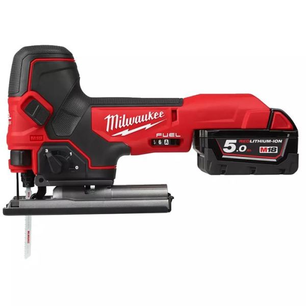 Milwaukee M18 FBJS-502X Stikksag med 5,0Ah batterier og lader