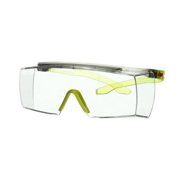 3M Secure fit 3700 Vernebriller Limegrønn brillestang, klar linse