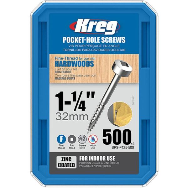 Kreg SPS-F125-500 Skrue 32 mm 500-pakning