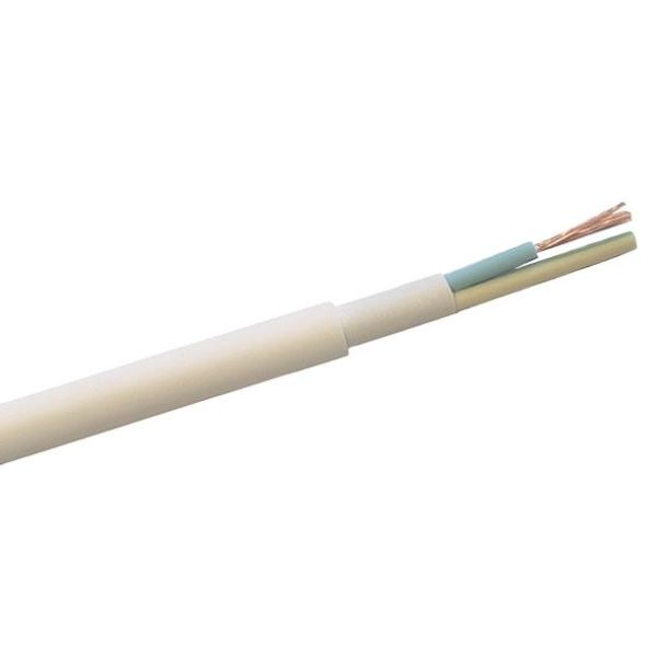 Nexans FQQ Installasjonskabel 3G 1,5 mm² lederområde, hvit 1 m, kappet