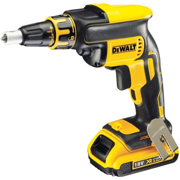 Dewalt DCF620D2 Gipsskrutrekker med 2,0Ah-batterier og lader