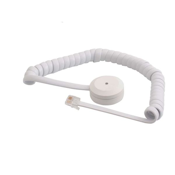 Alarmtech GD 330-S Glassknusedetektor med spiralkabel, 6-polet