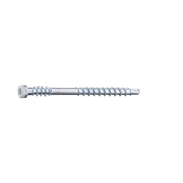 Grabber LTX48VITC Listskrue med bits 3,3 x 48 mm 100-pakning Hvit