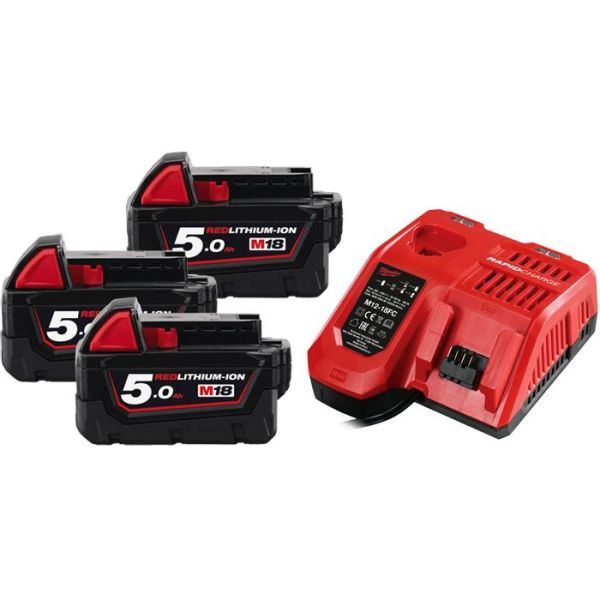 Milwaukee M18 NRG-503 Ladepakke