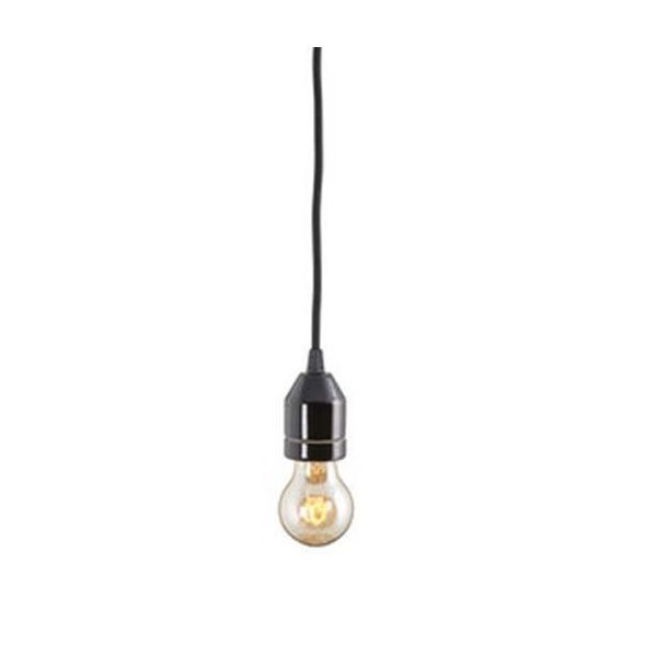 Ifö Electric Klack Pendelarmatur E27, porselen, takplugg Svart/svart