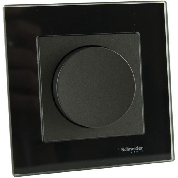 Schneider Electric Exxact Transistordimmer 20-315 W Antrasitt, med glassramme