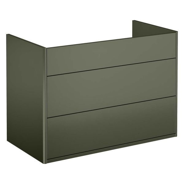 Gustavsberg Graphic Kommode grønn, 80 cm Uten vaskeservant