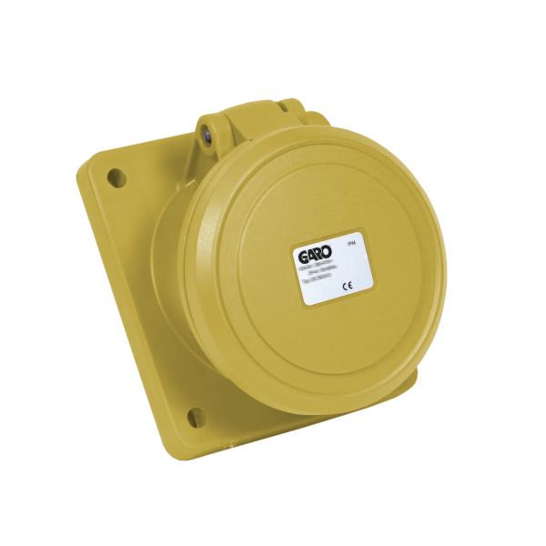 Garo UIS 363-4 S Paneluttak IP44, 4-polet, 63 A, skrå Gul, 4 h