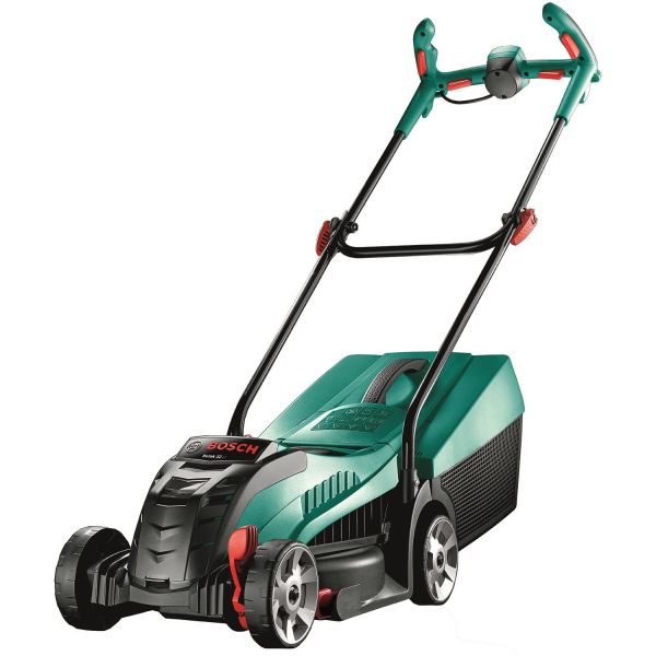 Bosch DIY Rotak 32 LI Gressklipper med 2,0 Ah batteri og lader