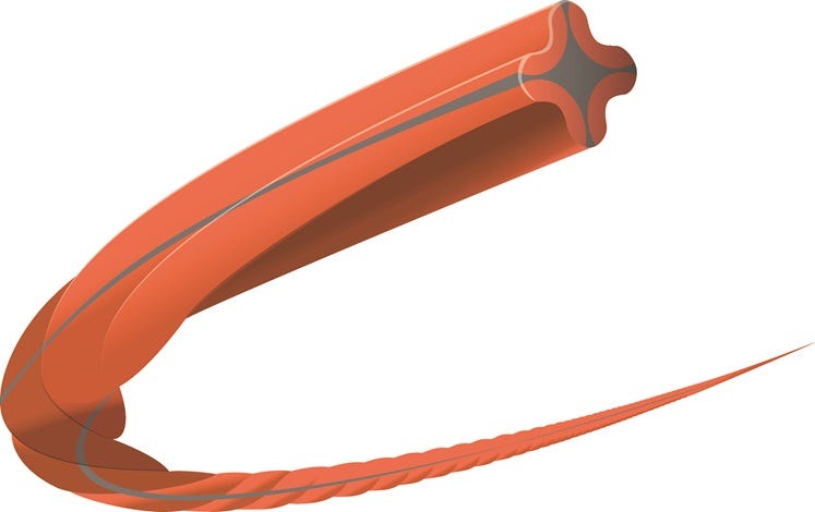 Husqvarna Trimmertråd Whisper Twist Ø1.5mm x 15m