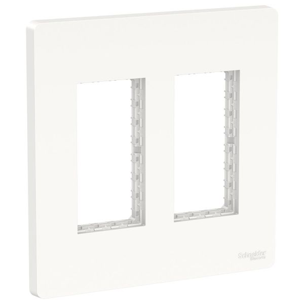 Schneider Electric NU022418 Dekkramme vertikal, hvit 2 rader