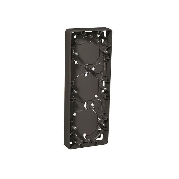 Schneider Electric Exxact Forhøyningsramme Antrasitt, 21 mm 3 rom