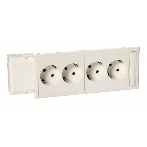 Schneider Electric 5940040 Slaveuttak 210 x 84 x 39 mm Hvit
