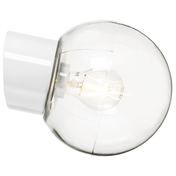 Ifö Electric 6045-510-10 Veggarmatur klar, skrå, IP54 Hvit