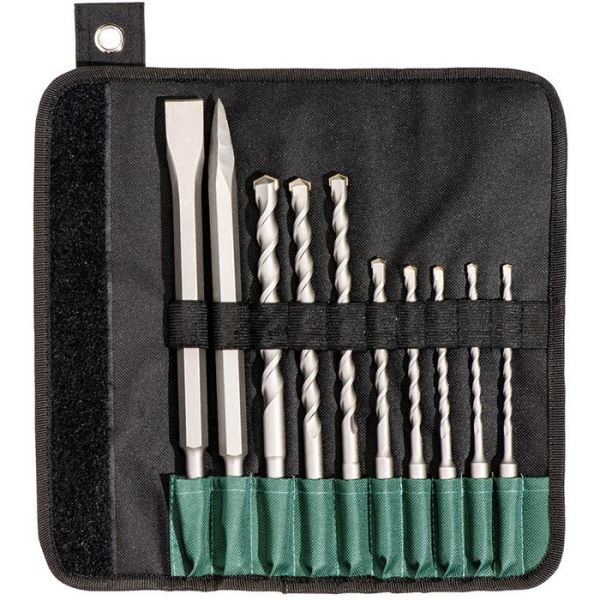 Metabo 630824000 Bor- og meiselsett SDS-Plus, 10 deler