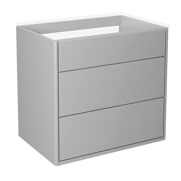 Gustavsberg Graphic Kommode 60 cm, uten vaskeservant Grå