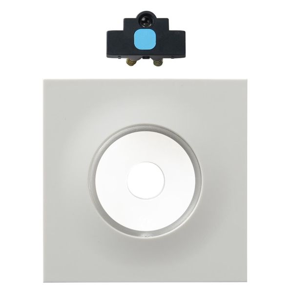 Elko EKO09541 Dimmersett lysenhet, lysring og midtplate Hvit, blå lampe