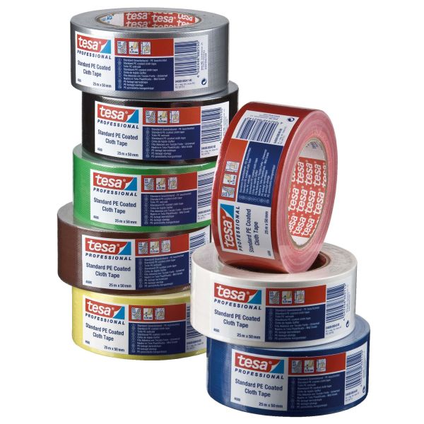 Tesa 4688 Tekstiletape 25 m x 50 mm sort