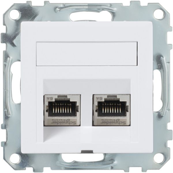 Schneider Electric WDE002440 Modulæruttak sentral dekkplate, hellende