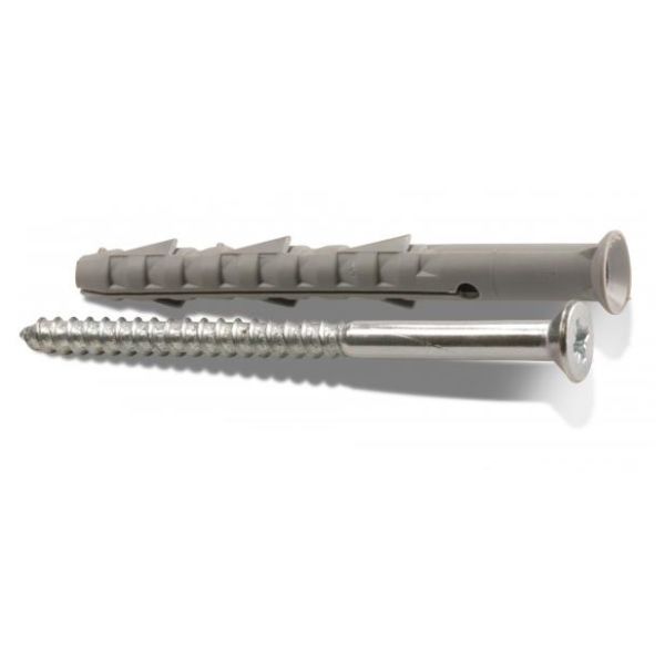 Heco 9605240 Fasadeplugg nedsenket, galvanisert, 5-pakning 10 x 115 mm
