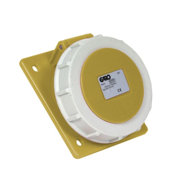 Garo UISV 432-4 S Paneluttak IP67, 5-polet, 32 A, skrå Gul, 4 h
