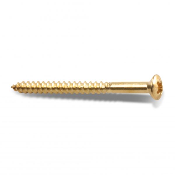 Heco 9601303 Treskrue TKFX, messing 3,0 x 16 mm, 20,-pakning