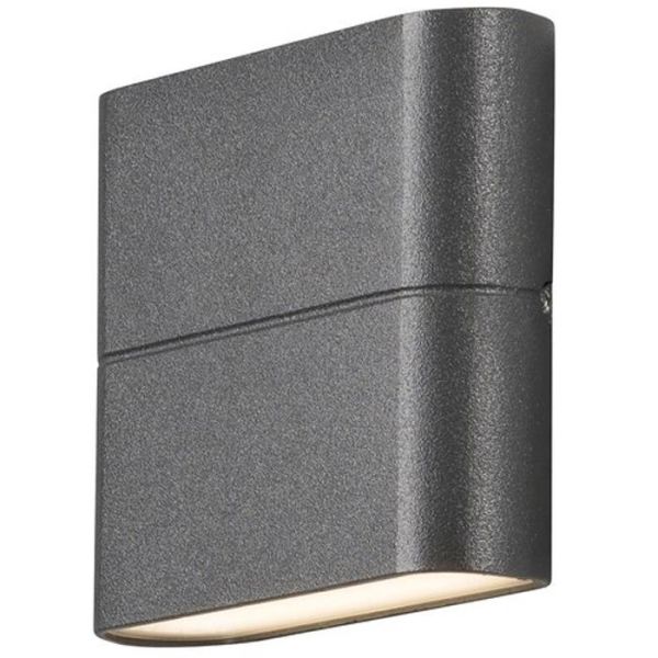 Konstsmide Chieri Vegglampe 2x3W, LED, antracit