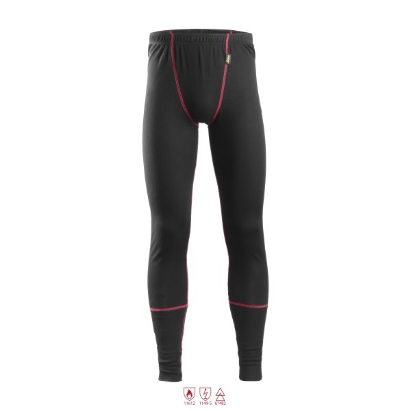 Snickers 9468 ProtecWork Stillongs svart, flammesikring XS