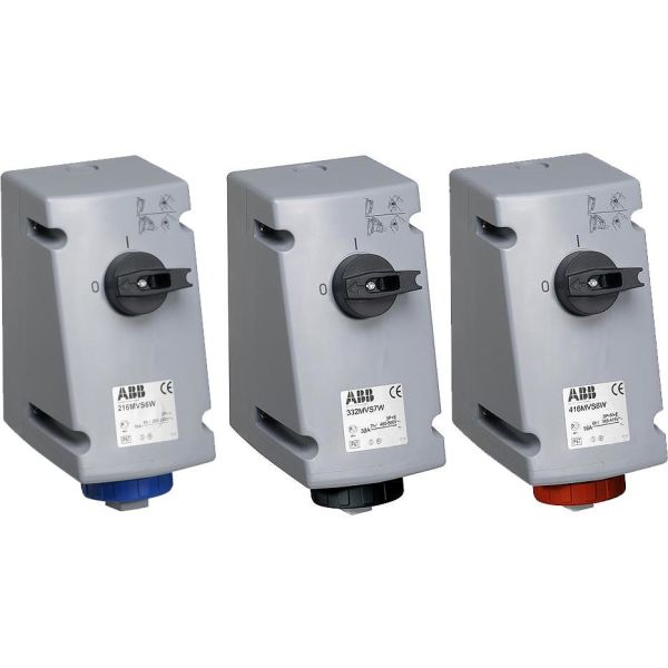 ABB 2CMA167879R1000 Vegguttak IP67, 3P+J, 32 A 400 V