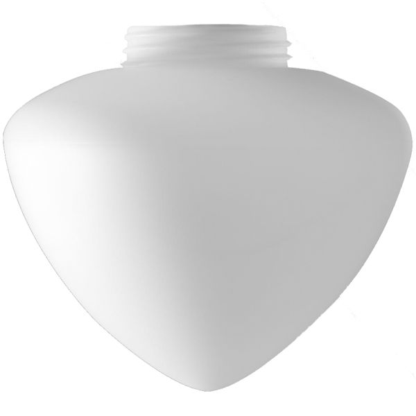 Ifö Electric 1-6128 Glasskuppel 90 mm, matt opal, hvit