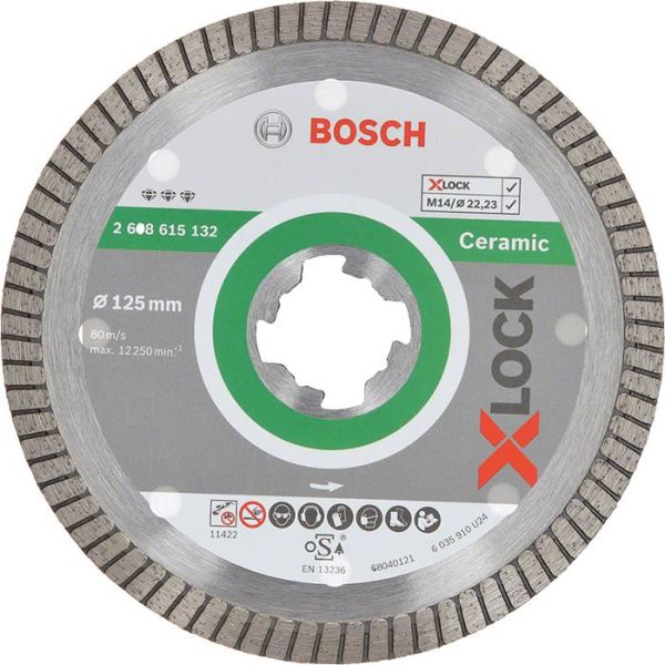 Bosch Best for Ceramic Extra Clean Diamantkappskive X-LOCK 115 × 22,23 × 1,4 × 7 mm