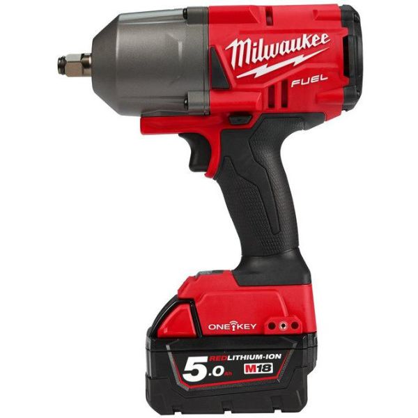 Milwaukee M18 ONEFHIWF12-502X Muttertrekker med 5,0Ah-batterier og lader