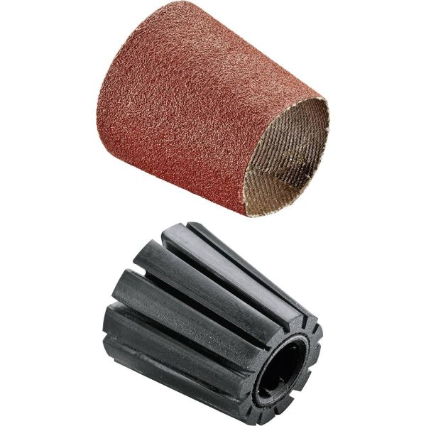 Bosch DIY Skaft- og sliphylsa (konisk) SET 80 Slipehylse med skaft, K80