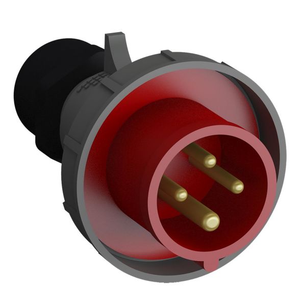 ABB 2CMA102374R1000 Støpsel hurtigtilkoblet, vibrasjonsbestandig Rød, 32 A, 4-polet, 93 mm