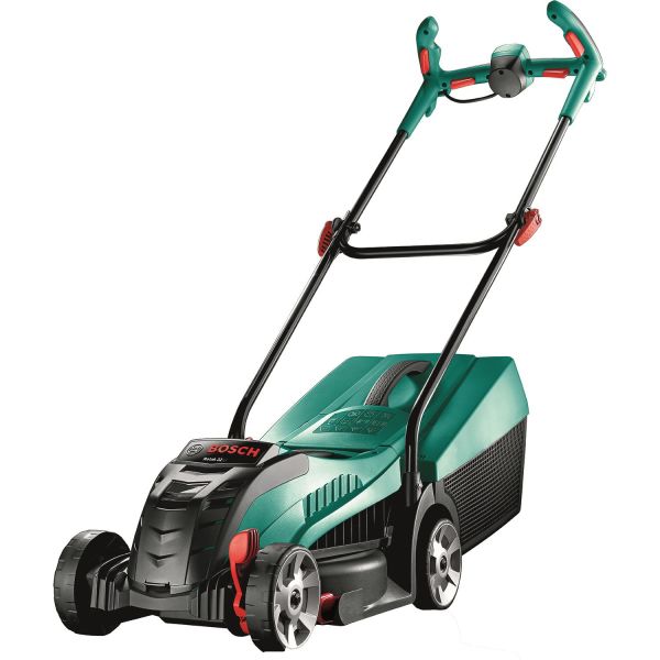 Bosch DIY Rotak 32 LI Gressklipper med 4,0 Ah-batteri og lader