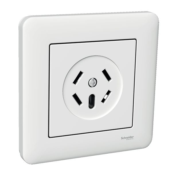 Schneider Electric Exxact Primo Rikstelefonuttak 4-polet, hurtigkobling