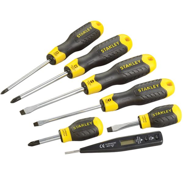 STANLEY 0-65-009 Cushion Grip Skrutrekkersett 6 stk.