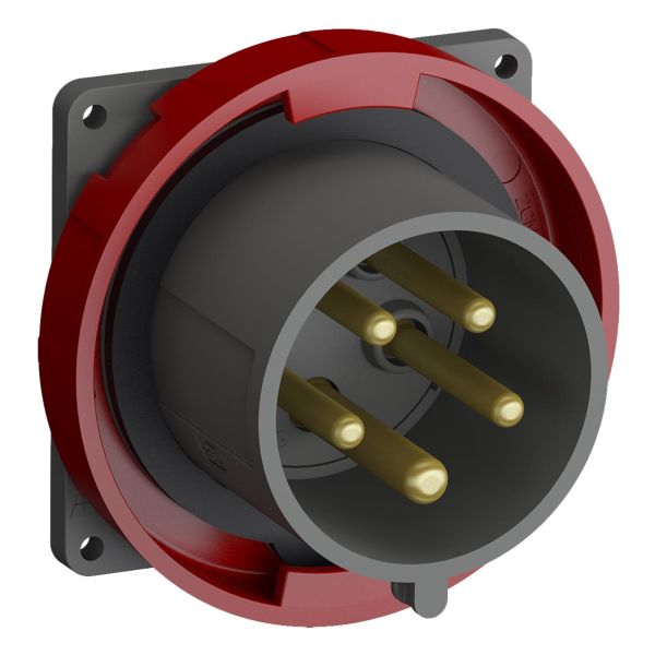 ABB 2CMA101285R1000 Vegginntak IP67 Rød, 32 A, 5-polet, 91 mm
