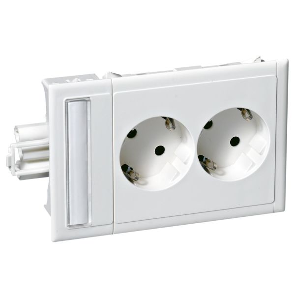 Schneider Electric 5940025 Slaveuttak 2-veis, med adapter