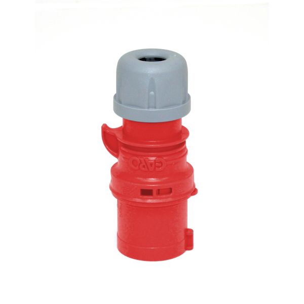 Garo P 316-11 Q Støpsel IP44, 4-polet 16 A, Quick Rød, 11 h