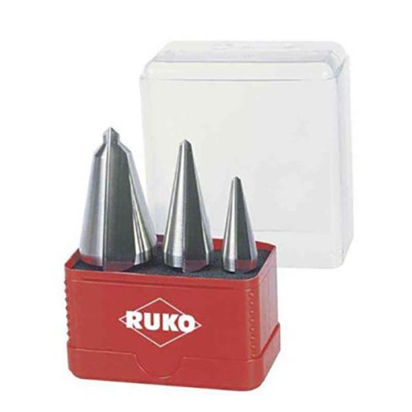 Ruko A101033 Metallborsett konisk, 3 deler, i plastkassett