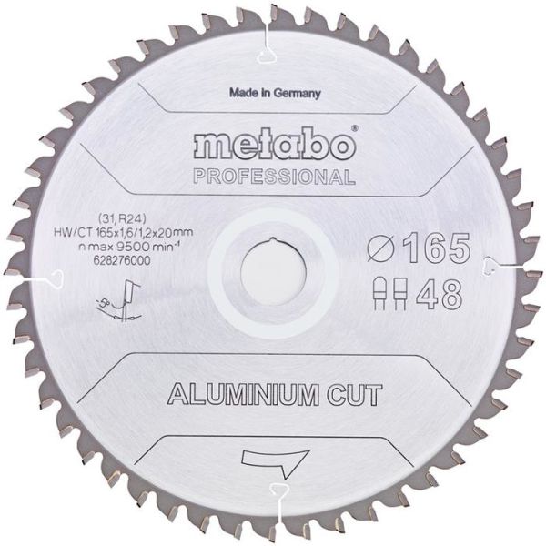Metabo 628276000 Sagklinge 165 x 20 mm Z48 FZ / TR -5
