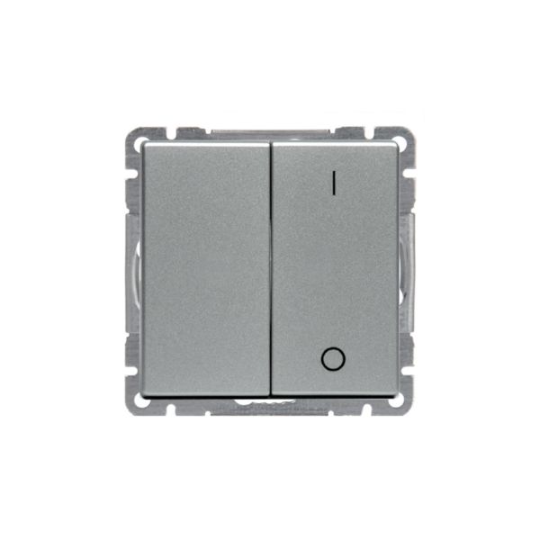 ABB Impressivo Strømstiller 2 + 1 pol Aluminium