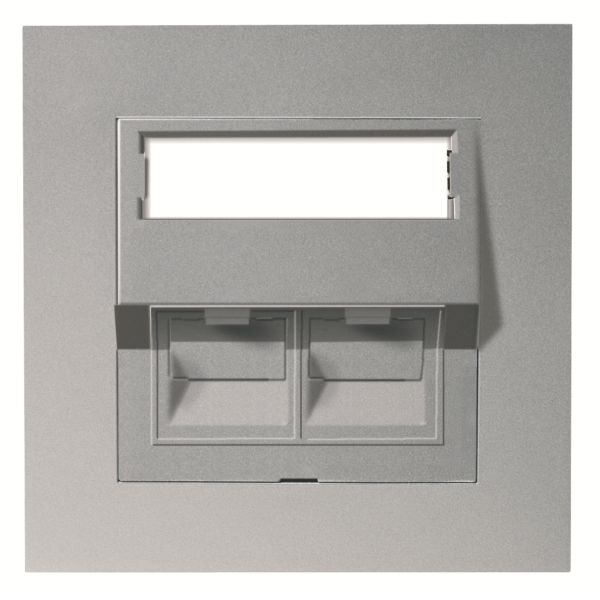 Elko EKO05565 Modulæruttak aluminium 1 kobling