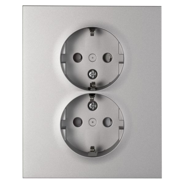 Elko Plus 2-V MJ Inf Skruv Vekkuttak jordet, 2-veis aluminium
