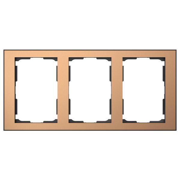 Elko EKO06459 Kombinasjonsramme kobber/svart 3 x 1½ rom