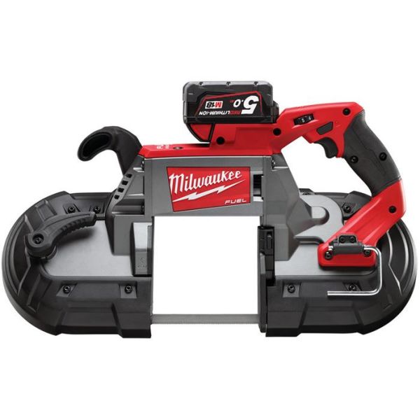 Milwaukee M18 CBS125-502C Båndsag med batterier og lader