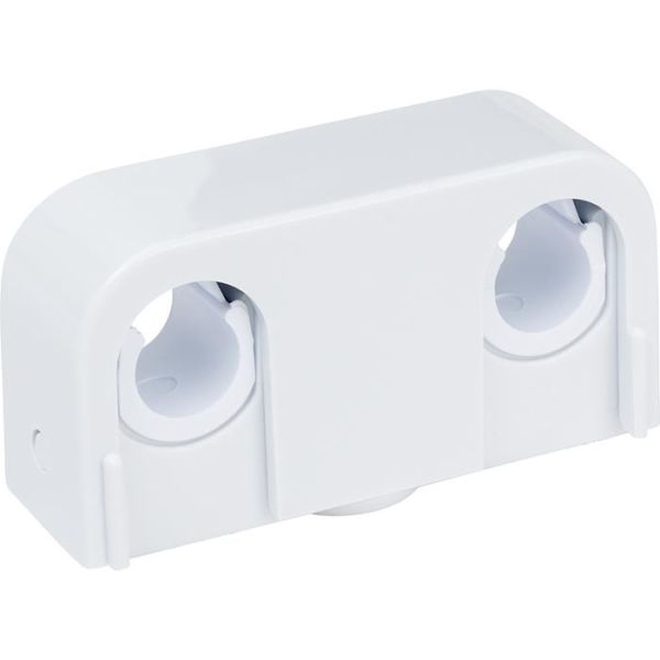 Faluplast 14030 Rørklammer 10-16 mm, dobbel snap Hvit, 2-pack