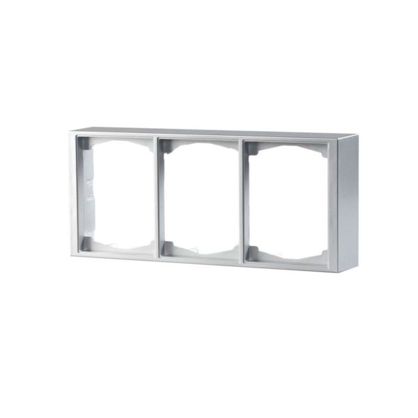 ABB Impressivo Forhøyningsramme 2-veis, aluminium 3 rom